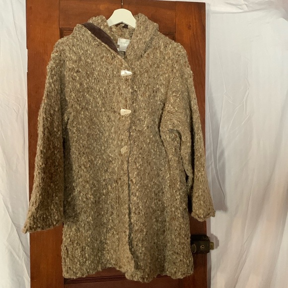 Soft Surroundings Chunky Hip Length Sweater Coat - SZ M - Picture 1 of 8